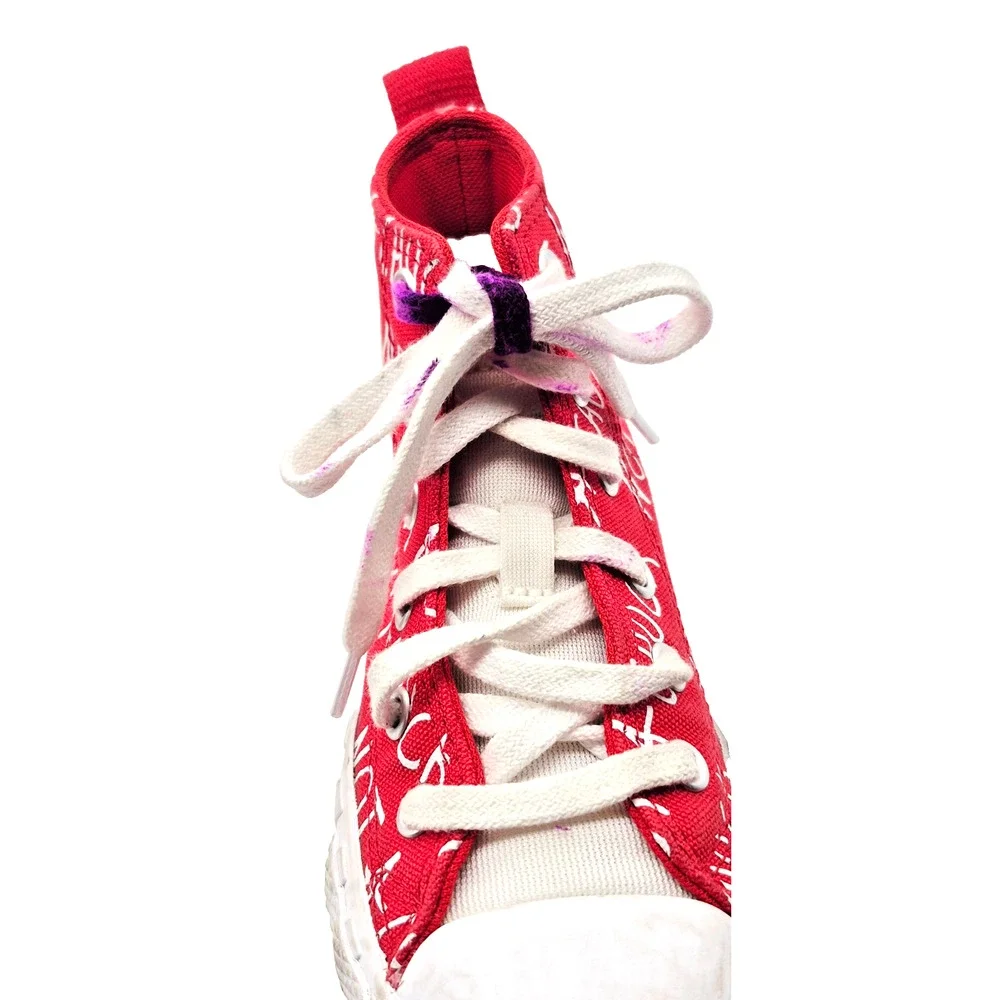 Converse UNT1TL3D High Top Not A Chuck Kids 11 Red White Shoes See Condition